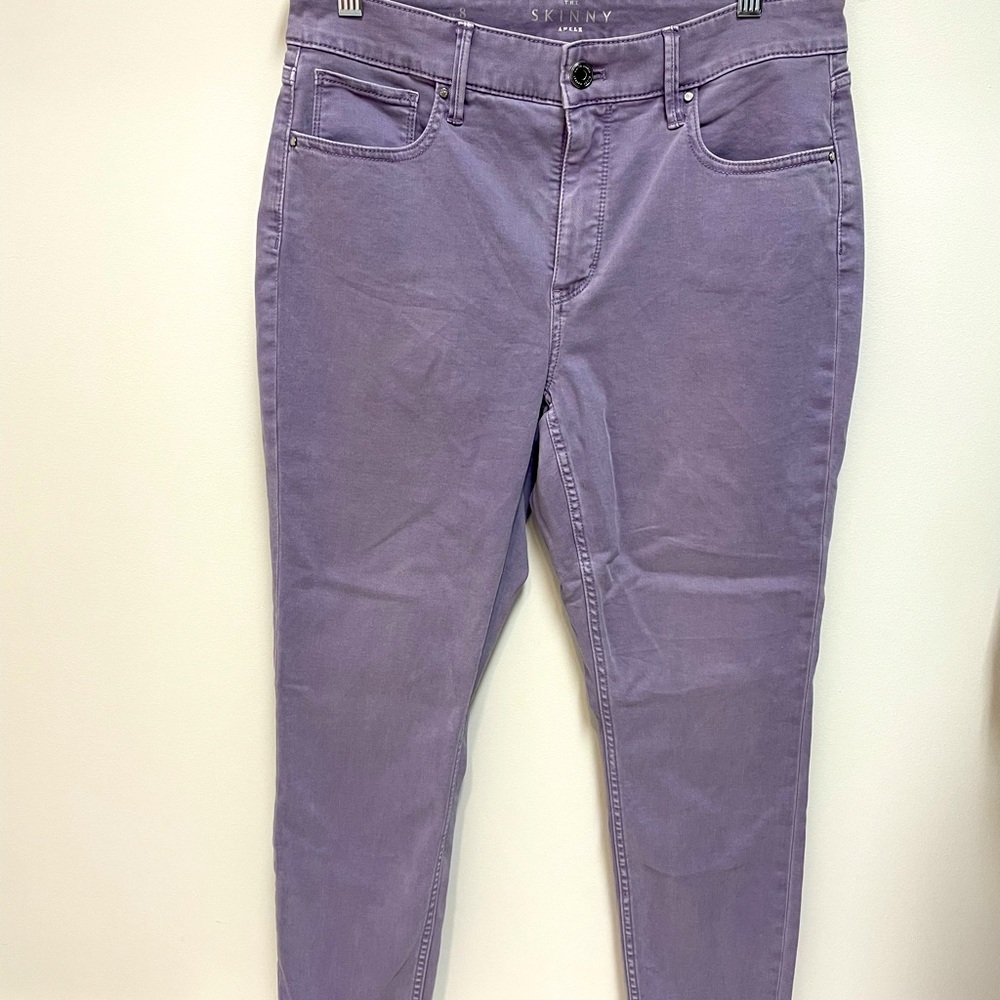 WHBM lavender/purple Skinny Curvy Jeans